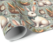 Schattige  Konijn Cadeaupapier (Rol Hoek)