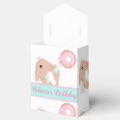 Schattige Konijn Cartoon Roze Meisjes Verjaardagsf Bedankdoosjes (Geopend)