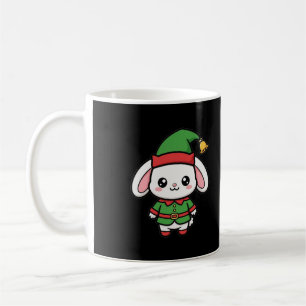 Schattige Konijn Elf Kerstmis Koffiemok