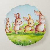 Schattige konijn familie kussen (Achterkant)