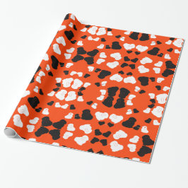 Schattige konijn Halloween cadeaupapier