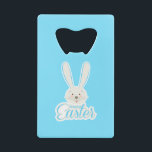 Schattige konijn Happy Easter Eggs Hunt Party Spri Creditkaart Flessenopener<br><div class="desc">Schattige konijn Happy Easter Eggs Hunt Party Spring Trendy Design Trendy Design. Paasfeest, Kinder verjaardag, paasbrunch. Schattigee Konijn Cartoon Illustratie. Prachtig cadeau en Cadeau. Home > Keuken & Dineren > Barware & Bar Gereedschap > Bar & Wine Accessoires > Flessenopeners Baby shower Trouwdag Verjaardagsfeest Jubileum Kerstlente vakantie Chinees Nieuwjaar van...</div>