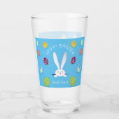 Schattige konijn Happy Easter Eggs Hunt Party Spri Glas (Achterkant)