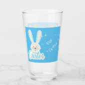 Schattige konijn Happy Easter Eggs Hunt Party Spri Glas (Voorkant)