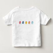 Schattige konijn Happy Easter Eggs Hunt Party Spri Kinder Shirts (Achterkant)