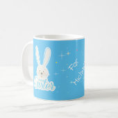 Schattige konijn Happy Easter Eggs Hunt Party Spri Koffiemok (Voorkant links)