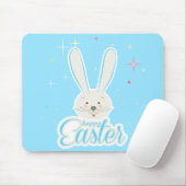 Schattige konijn Happy Easter Eggs Hunt Party Spri Muismat (Met muis)