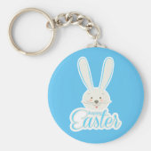 Schattige konijn Happy Easter Eggs Hunt Party Spri Sleutelhanger (Voorkant)