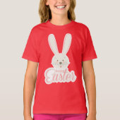 Schattige konijn Happy Easter Eggs Hunt Party Spri T-shirt (Voorkant)