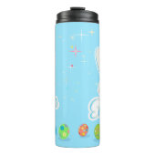 Schattige konijn Happy Easter Eggs Hunt Party Spri Thermosbeker (Voorkant)