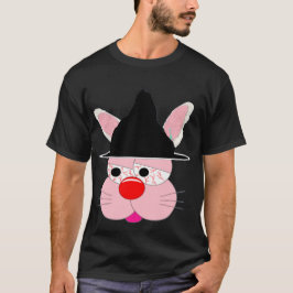 Schattige Konijn Heks Halloween - Cartoon Grafisch T-shirt