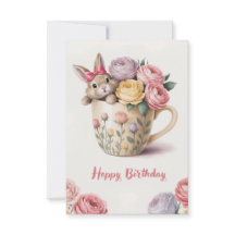 Schattige konijn in een kopje