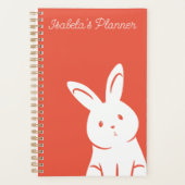 Schattige konijn | Jouw naam toevoegen Planner (Voorkant)