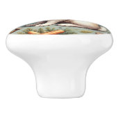 Schattige  Konijn Keramische Knop (Zijkant)