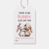 Schattige Konijn Klaslokaal & Volwassenen Valentij Cadeaulabel (Voorkant)