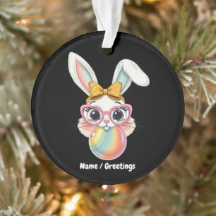Schattige konijn konijn konijntje blaas bubbel kau ornament
