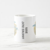 Schattige konijn met aangepaste tekst koffiemok (Center)