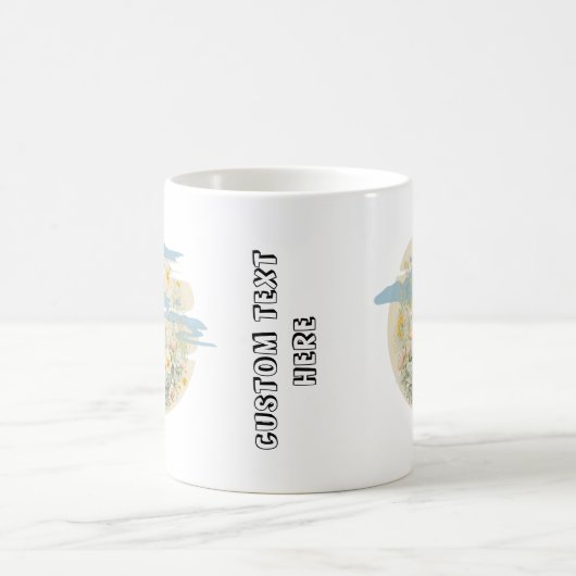 Schattige konijn met aangepaste tekst koffiemok (Center)