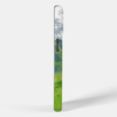 Schattige konijn met Mountain Uitzicht iPhone Case (Achterkant / Rechts)