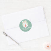 Schattige konijn met paasei | Sticker Seal (Envelop)