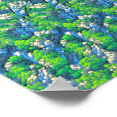 Schattige konijn met paraplu - verborgen 3D-print Poster (Hoek)