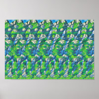 Schattige konijn met paraplu - verborgen 3D-print