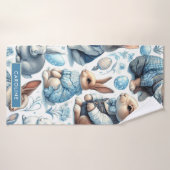Schattige Konijn Naadloos Badhanddoek (Badhanddoek)