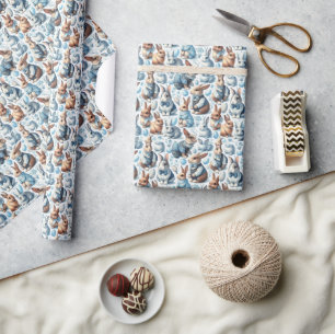 Schattige Konijn Naadloos Cadeaupapier