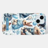 Schattige Konijn Naadloos Case-Mate iPhone Case (Achterkant (horizontaal))