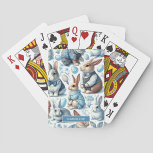 Schattige  Konijn Naadloos Pokerkaarten