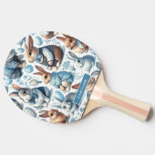 Schattige  Konijn Naadloos Tafeltennisbatje (Zijkant)