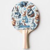 Schattige  Konijn Naadloos Tafeltennisbatje (Voorkant)