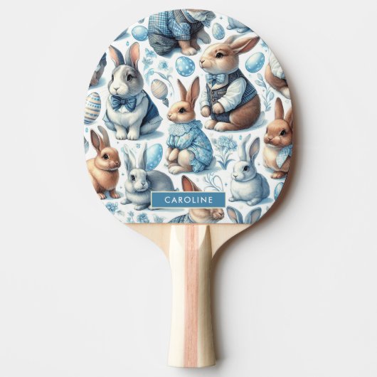 Schattige  Konijn Naadloos Tafeltennisbatje (Voorkant)
