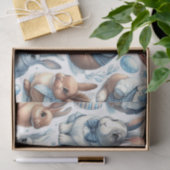 Schattige  Konijn Naadloos Tissuepapier (Geschenk)