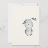 Schattige konijn neutraal Baby shower Kaart (Achterkant)