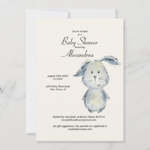 Schattige konijn neutraal Baby shower Kaart