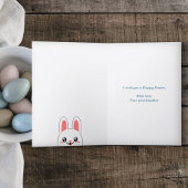 Schattige konijn paasfeest Kaart