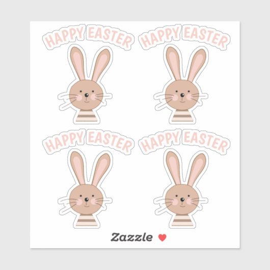 Schattige Konijn Planner Scrapbooking Gelukkig Pas Sticker (Vel)