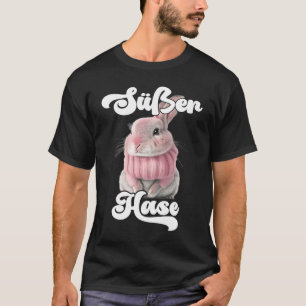 Schattige konijn retro winterkonijn mama t-shirt