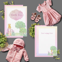 Schattige konijn roze Baby shower