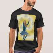 Schattige konijn Schotse hoogland danser T-shirt (Voorkant)
