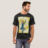 Schattige konijn Schotse hoogland danser T-shirt (Voorkant volledig)