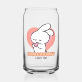 Schattige Konijn: Sommige Konijn houdt van je Blikvorm Glas (Voorkant)