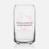 Schattige Konijn: Sommige Konijn houdt van je Blikvorm Glas (Achterkant)