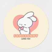 Schattige Konijn: Sommige Konijn houdt van je Labels (Design 1)