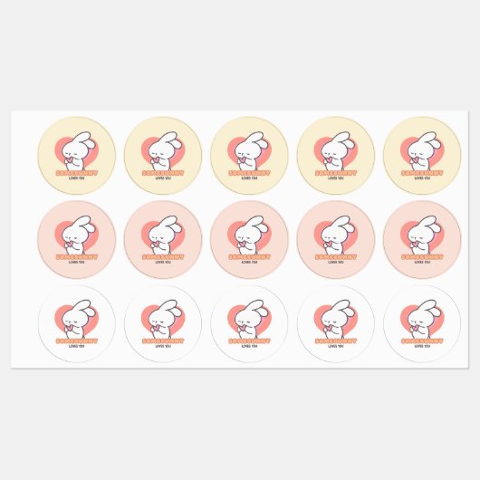 Schattige Konijn: Sommige Konijn houdt van je Labels (Vel)