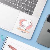 Schattige Konijn: Sommige Konijn houdt van je Sticker (Laptop met iPhone)