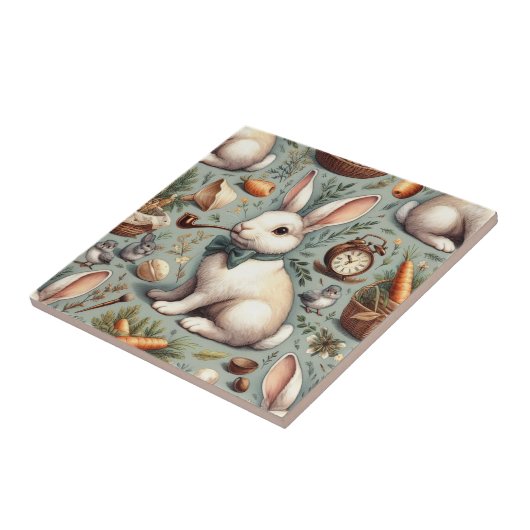 Schattige Konijn Tegeltje (Zijkant)