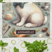 Schattige  Konijn Theedoek (Gevouwen)