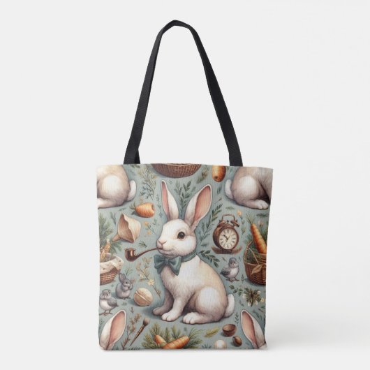 Schattige  Konijn Tote Bag (Achterkant)